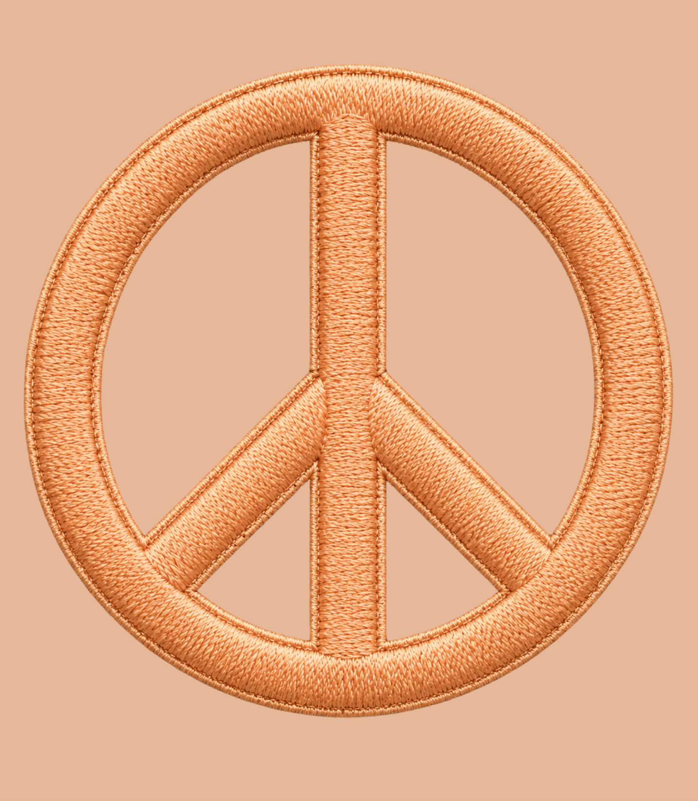 Peace Embroidery Classic Crew T-Shirt