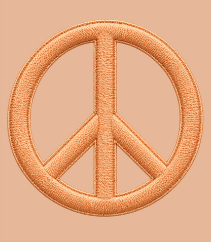 Peace Embroidery Classic Crew T-Shirt