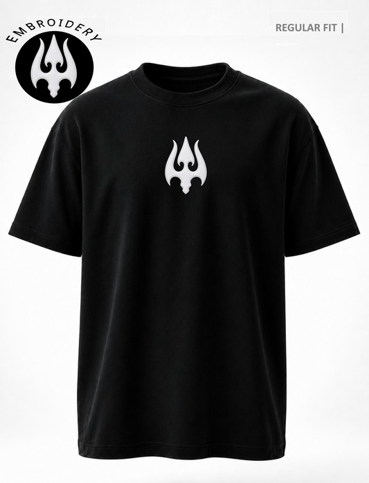 Trishul Embroidery Classic Crew T-Shirt